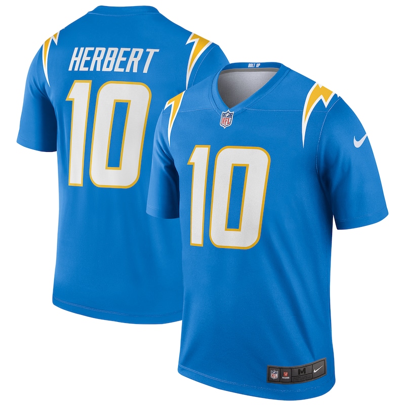 None Justin Herbert LA Chargers Timeless Elite Jersey Football Apparel