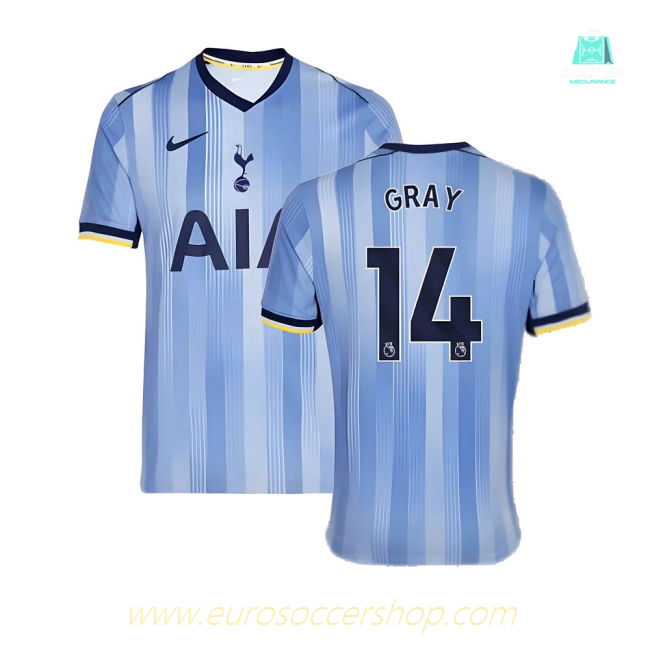 2024-2025 Tottenham Hotspur Away Shirt (Gray 14)