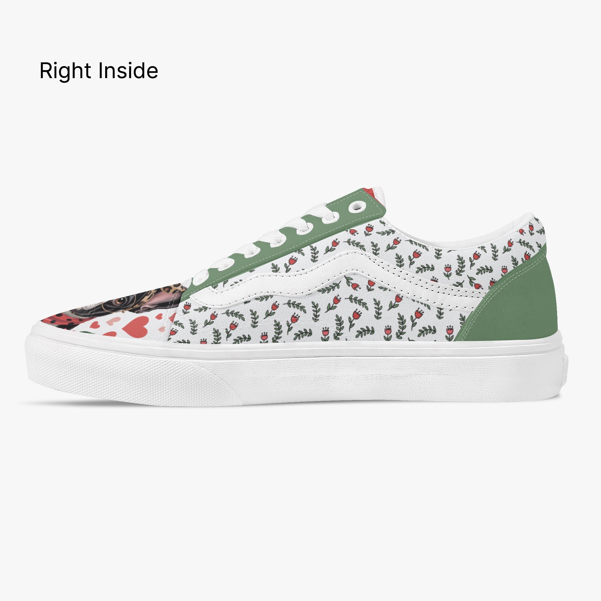 Minimal-Aesthetic Claude - Trendy Low-top Canvas Sneakers for Dog Owners