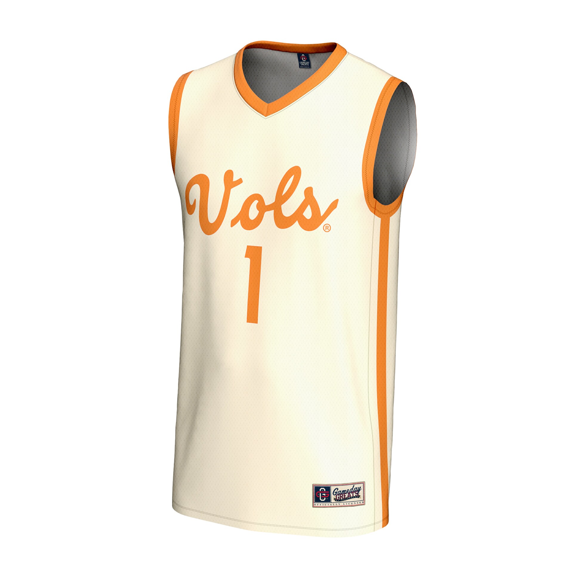 [DDG] Tennessee Volunteers GameDay Greats Youth Lightweight Men's Basketball Fashion Jersey - Cream