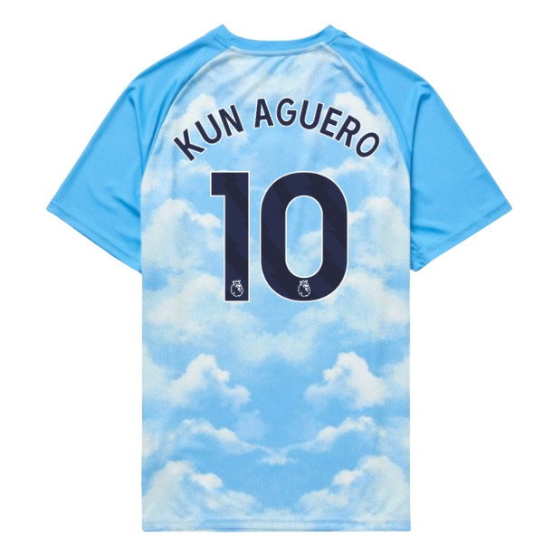 [LLS] 2026-2027 Man City Warm Up Jersey (Icy Blue) - Kids (Kun Aguero 10)