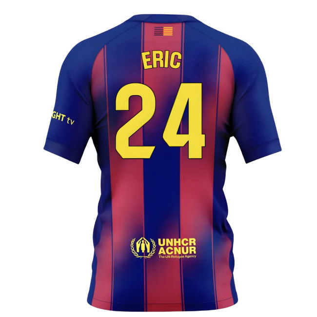 Official 2025-2026 Barcelona Home With Modern Design - Machine