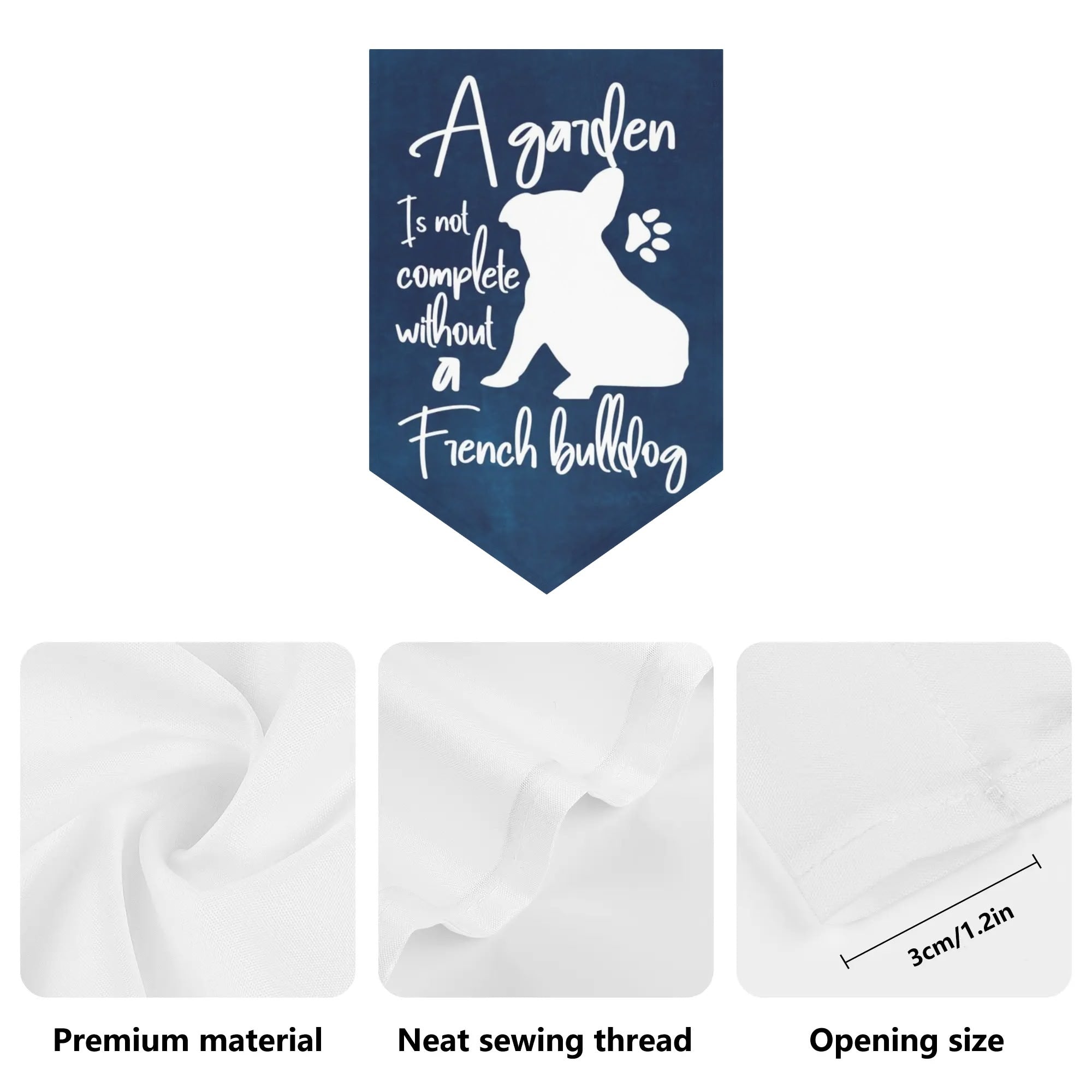 - French Bulldog Garden Flag Banner Paw Protection | Vet-recommended