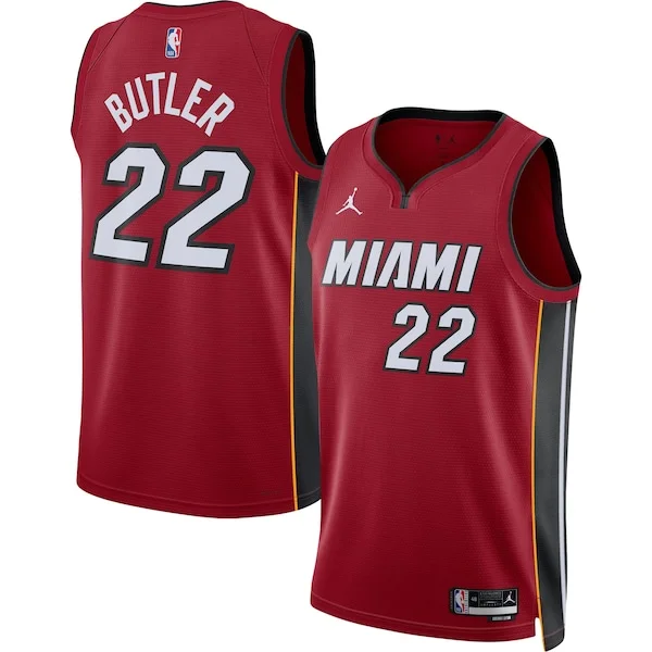 Jimmy Butler MIA Swingman Jersey - trendy official - Red basketball