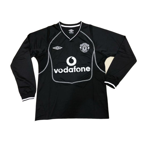 00-01 Manchester United Goalkeeper Black Long Sleeve Retro Jerseys