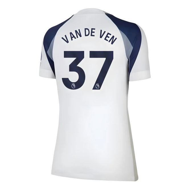 2025-2026 Tottenham Home Jersey (Womens) (Van De Ven 37)