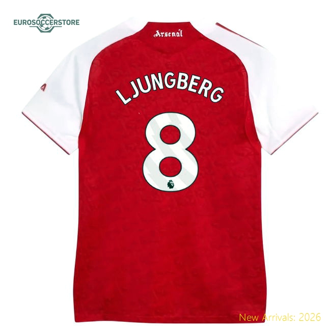 Arsenal 2024-25 Home Fan Version For Women (Ljungberg Soccer Jersey