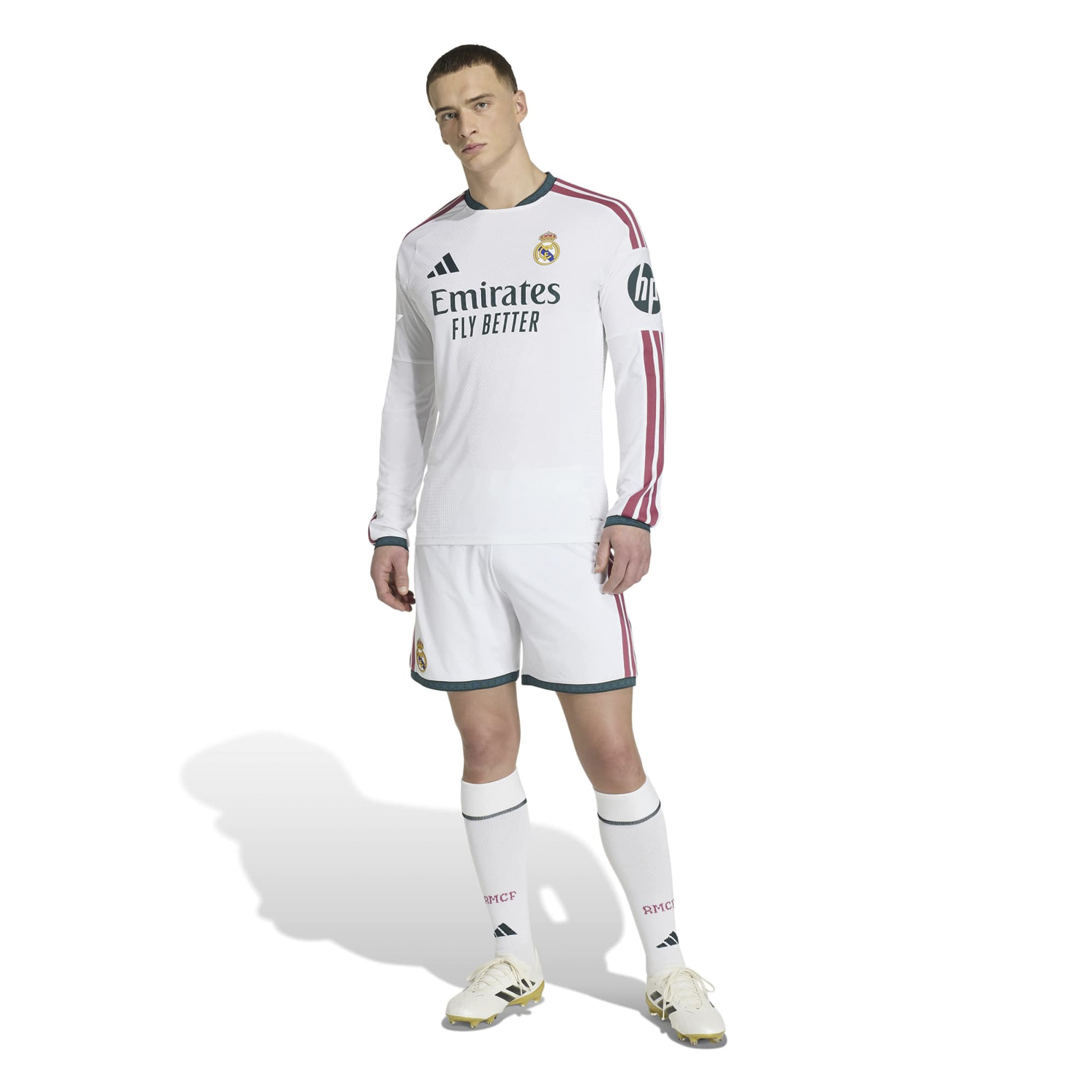 [SJH] Real Madrid 2026/27 Home On-Field Authentic Patch Long Sleeve Jersey - White