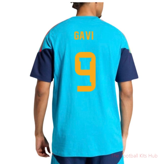 2026-2027 Spain Training Tee (Bold Aqua) (Gavi 9)