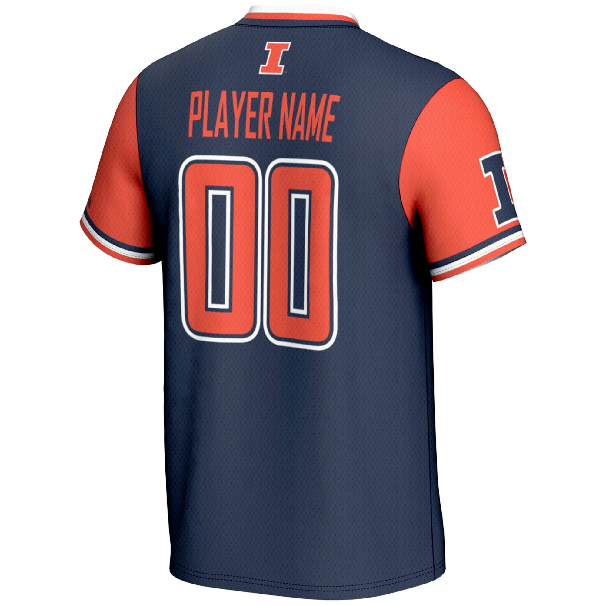 [NJP] Illinois Fighting Illini GameDay Greats Youth NIL Pick-A-Player Lightweight Softball Jersey - Navy