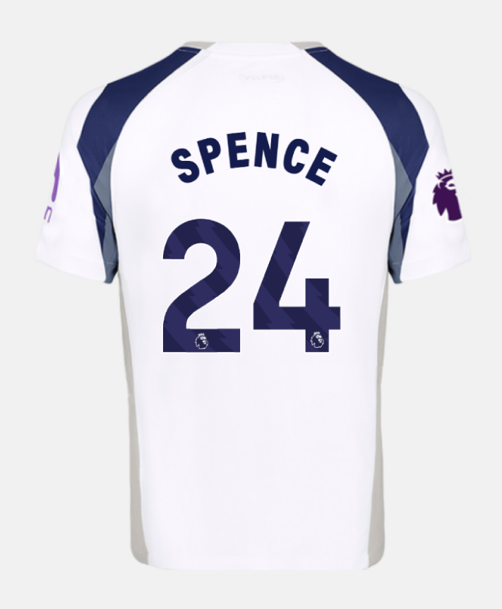 Spurs Home SPENCE 24 Football Jersey 25-26 Season
