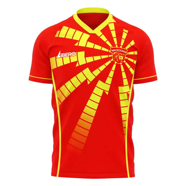 North Macedonia 2025-2026 Home Concept Shirt (Libero) (RISTEVSKI 4)
