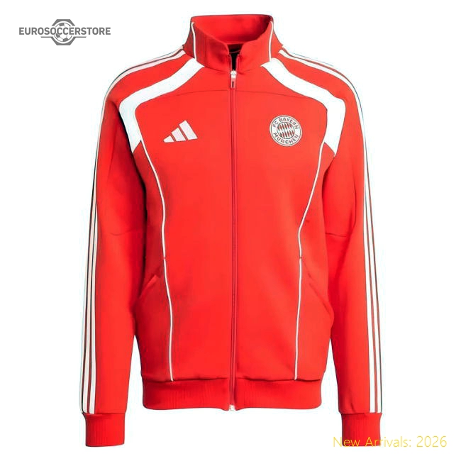 Genuine 2025-2026 Bayern Munich Ubp Doubleknit Track Top (Red)