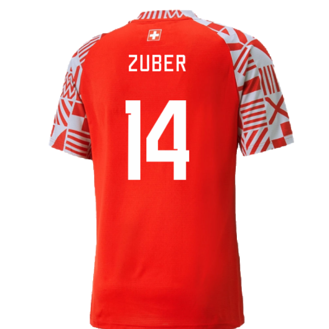 Match Worn Style Switzerland Home Pro Level Shirt 2022-2023