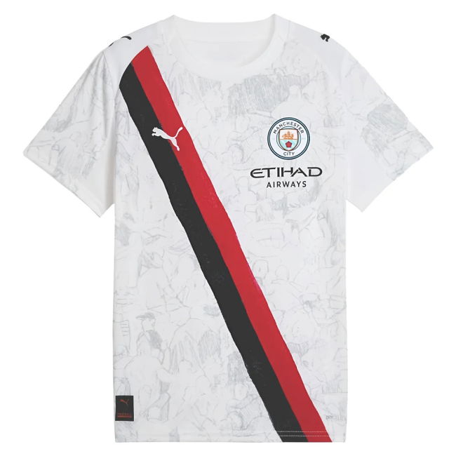 2025-20 Man City Soccer Jerseys genuine Away Shirt - Kids