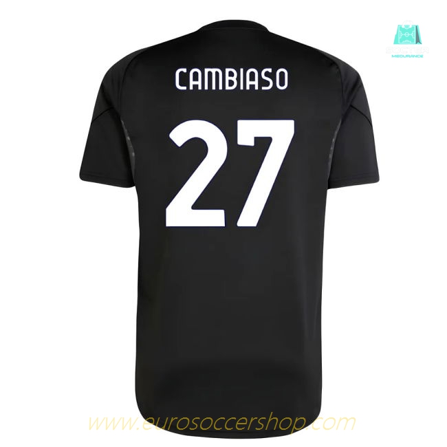 2025-2026 Juventus Training Shirt (Black) (Cambiaso 27)