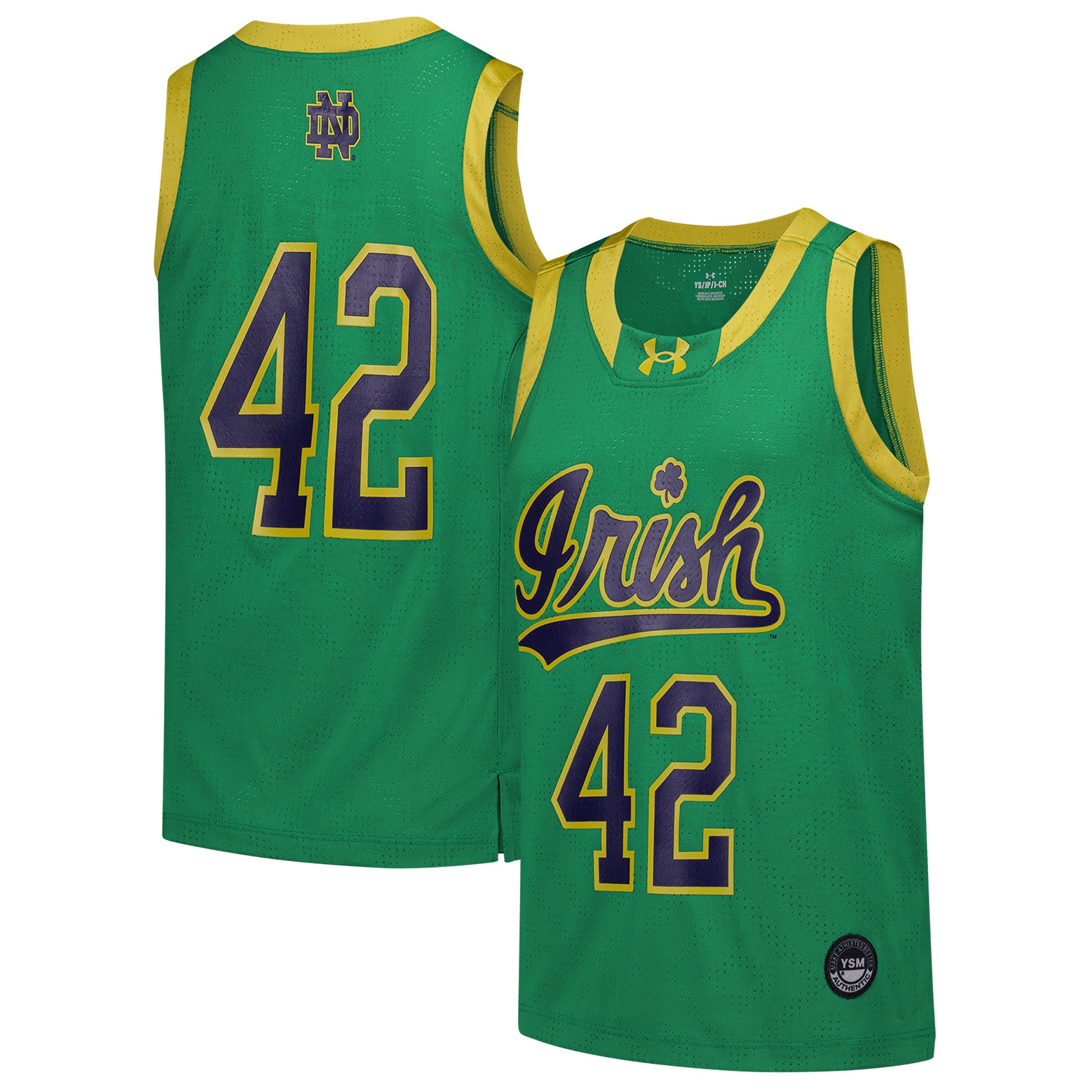 [NJP] Notre Dame Fighting Irish Youth Replica Basketball Jersey - Green