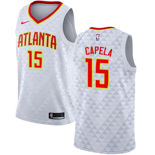 Nike Hawks White Atlanta Hawks #15 Jersey - Discounted Game Day Wear