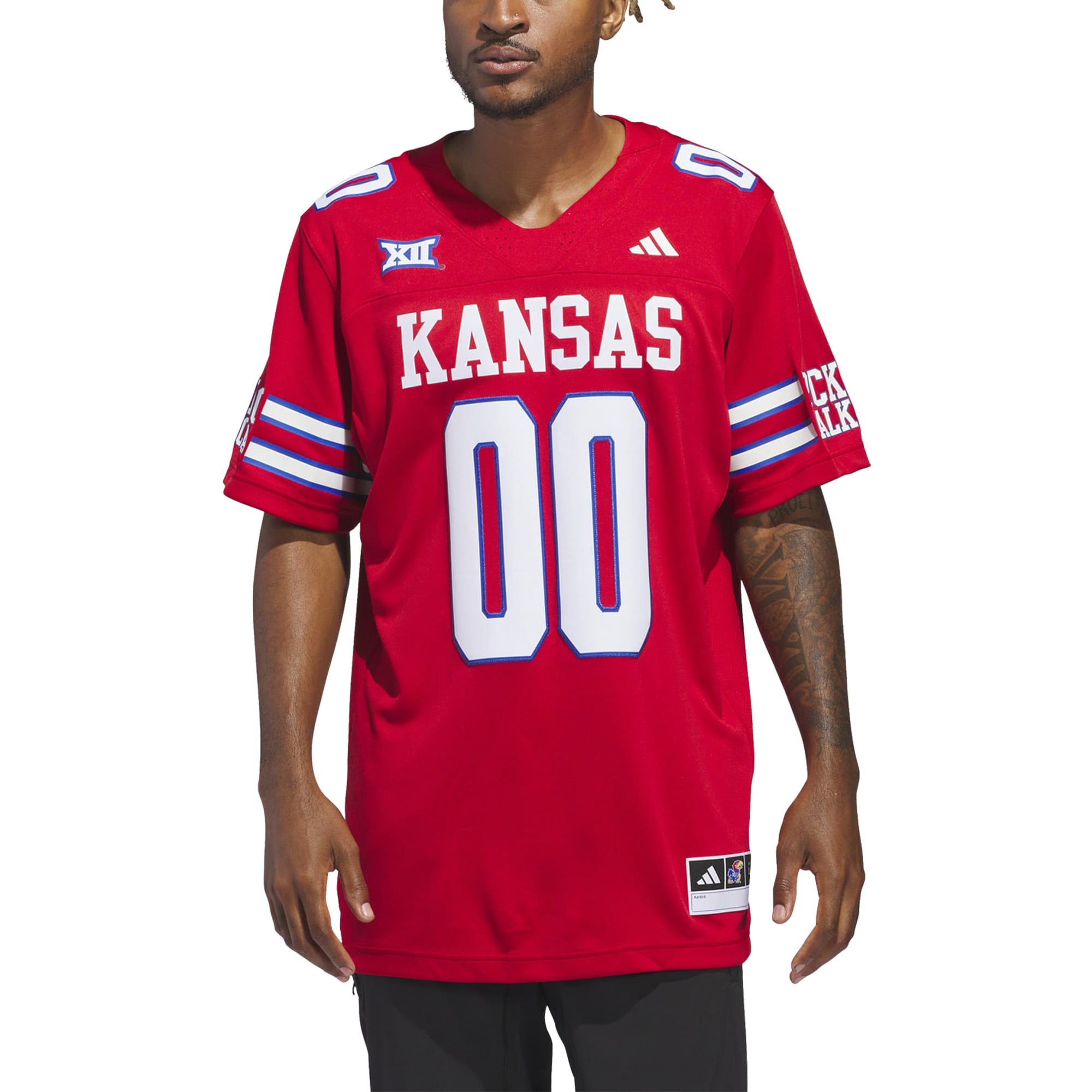 #00 Kansas Jayhawks adidas Alternate Premier Jersey - C Red