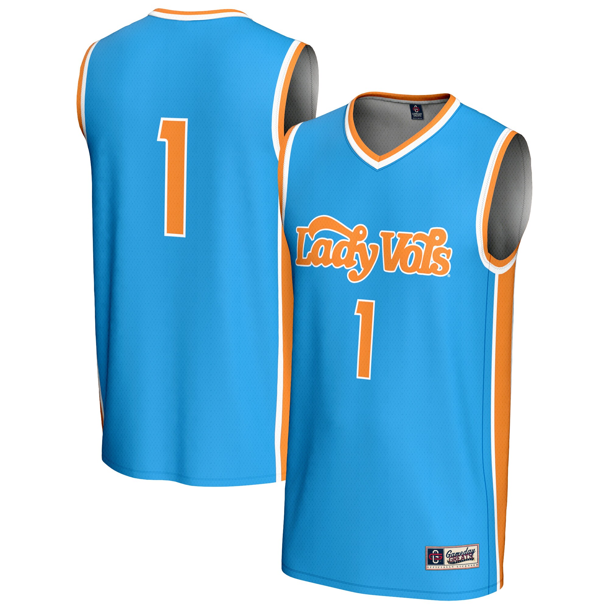 [DDG] Tennessee Volunteers GameDay Greats Youth Lightweight Women's Basketball Fashion Jersey - Blue