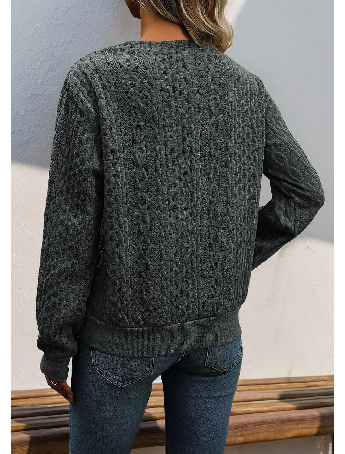 Women's Tunic Stylish Business Solid Color Plain Long Sleeve Asymmetrical Buttons Work Daily Spring Fall Winter