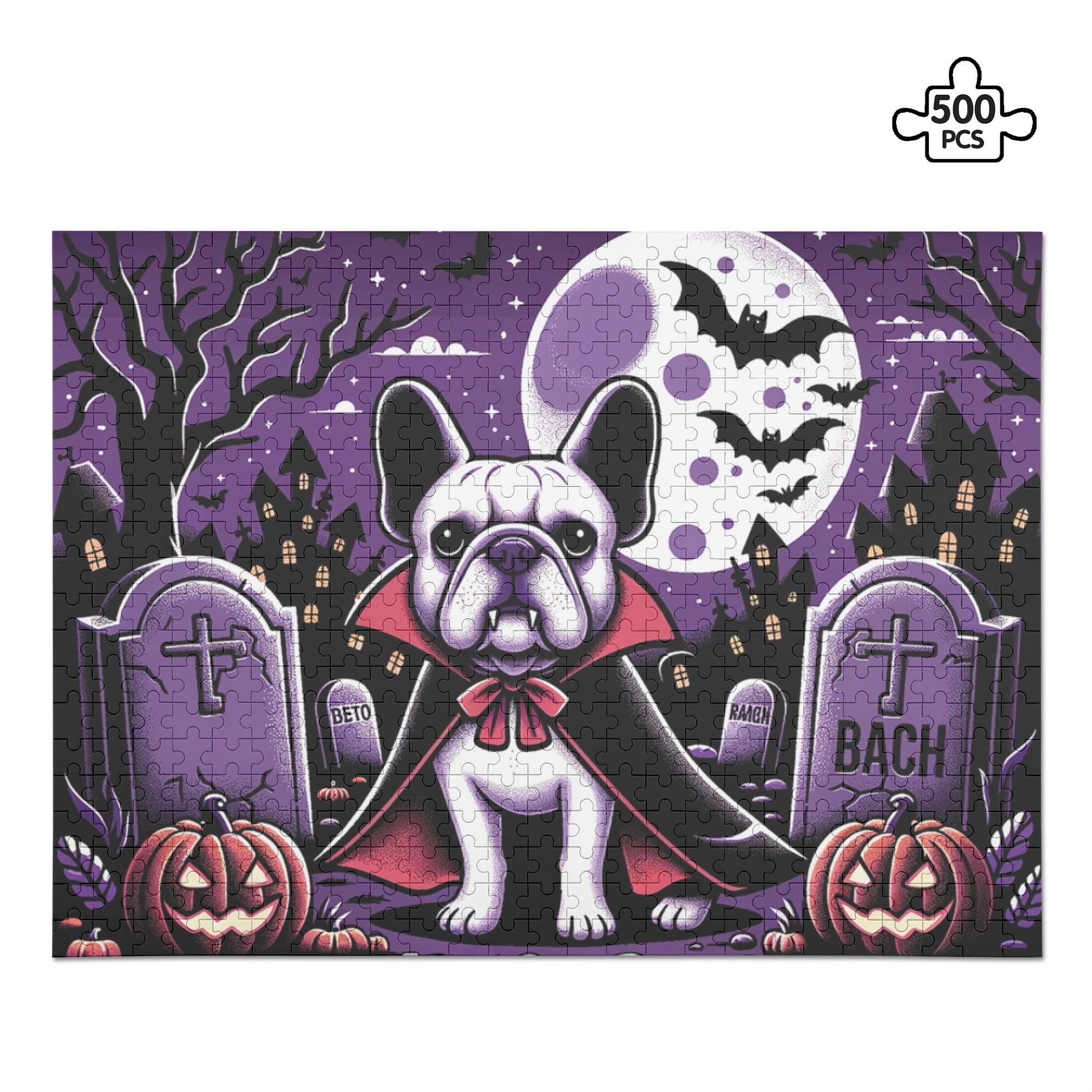 King - Bulldog 500-piece Wooden Puzzle Pet Gear | Vet-recommended