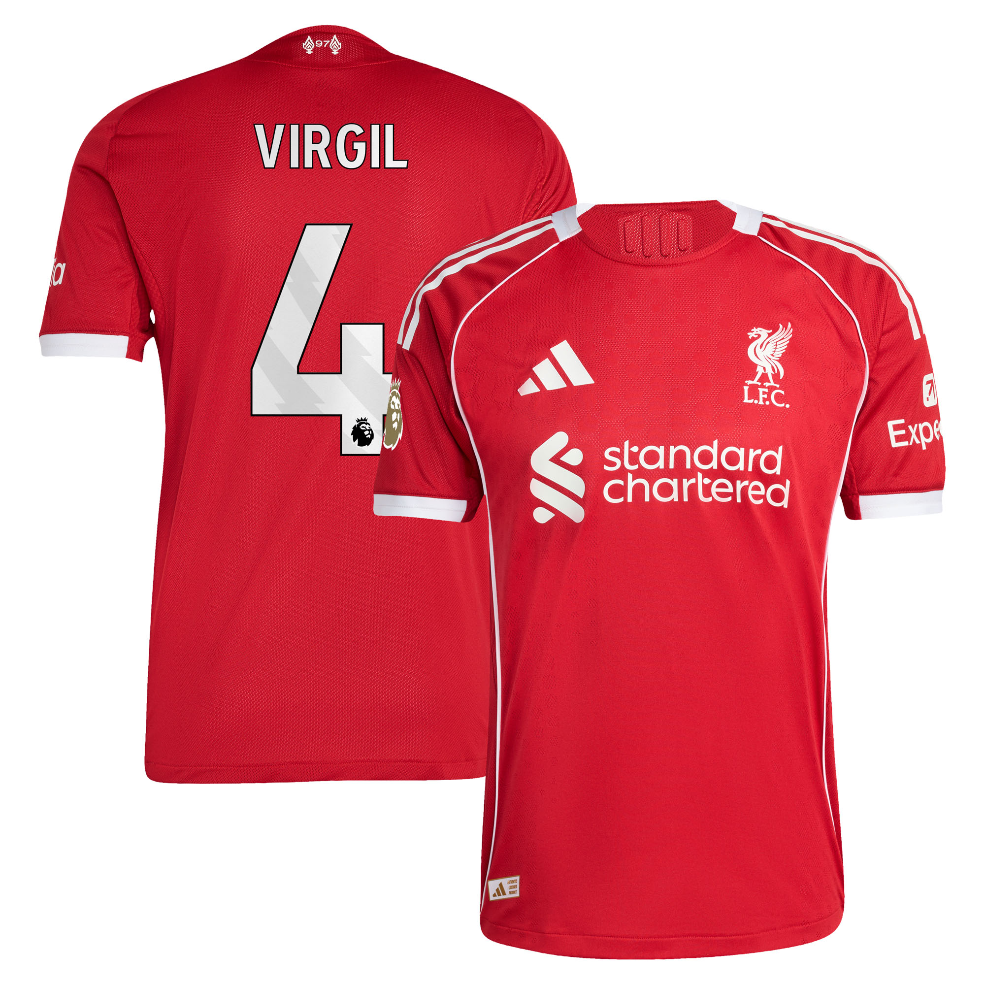 [JED] Virgil van Dijk Liverpool 2025/26 Home Authentic Jersey - Red