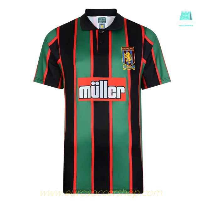 Score Draw Aston Villa 1994 Away Retro Shirt (Your Name)