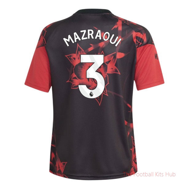 2026-2027 Manchester United Pre-Match Shirt Team Kit Mazraoui #3 Kids'