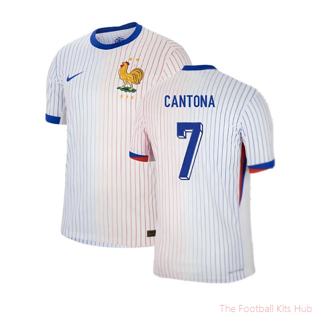 2024-2025 France Away Dri-ADV Match Shirt (Cantona 7)