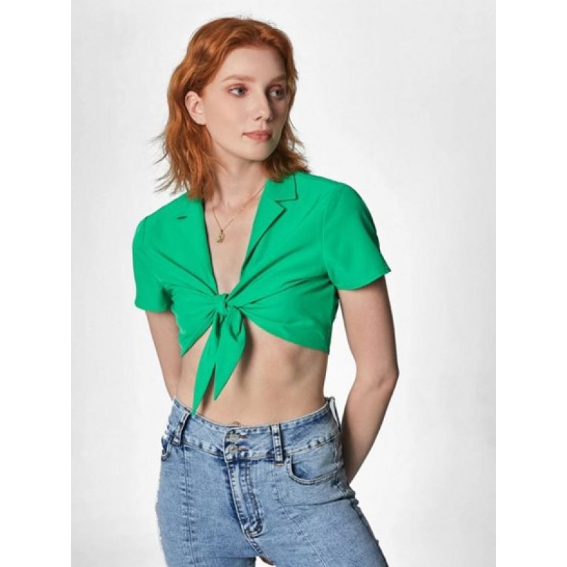 Tied Front Crop Shirt GZ3857