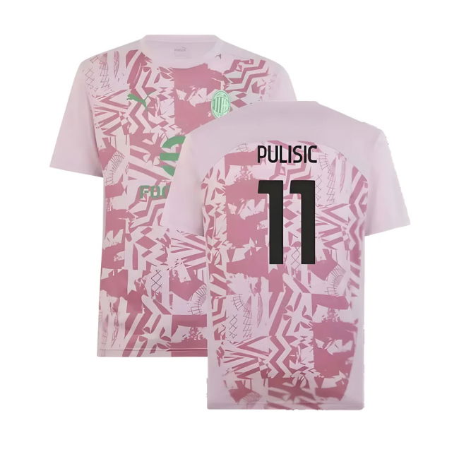 Official Rossoneri Practice Shirt Pulisic 1 #1 Great Price Modern (v3)