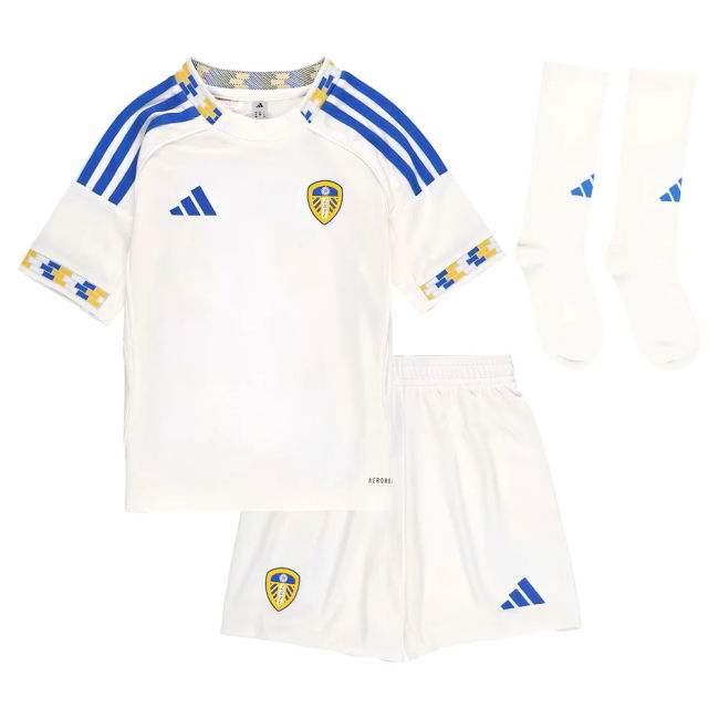 2025-2026 Leeds United Home Mini Kit | Moisture Wicking | Performance