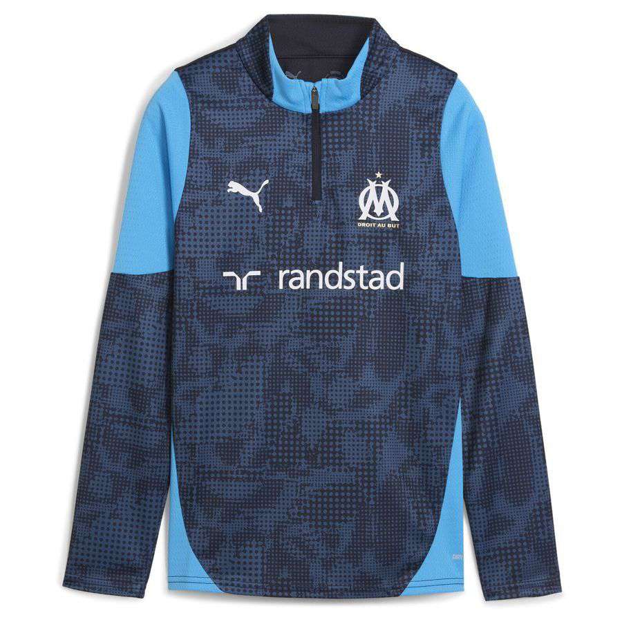 [EFKS] Marseille Zip New Navy/Bleu Azur Training Kids Uniform 1/4