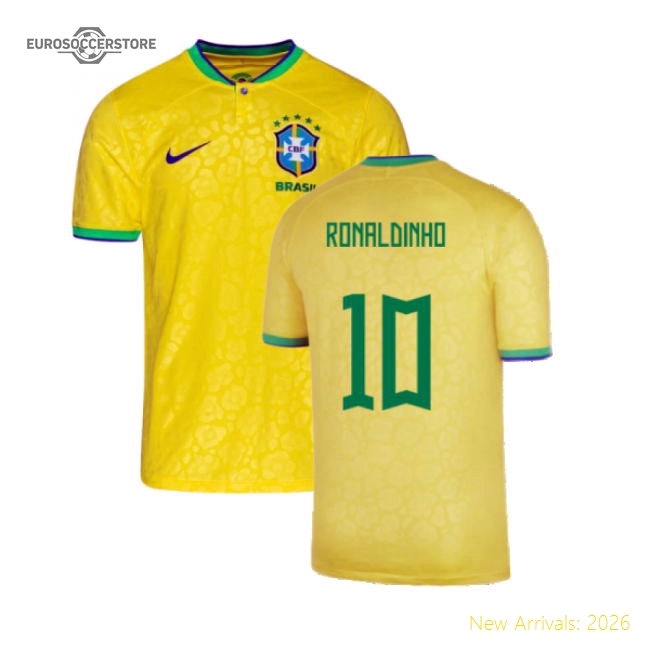 Ronaldinho Brazil Official Jersey (2022-2023) Casual Modern