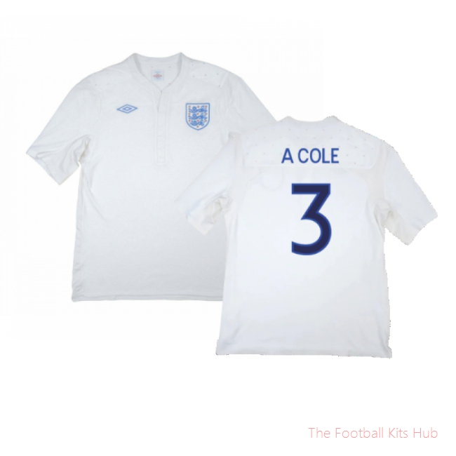 England 2009-10 Home Shirt (2XL) (Good) (A Cole 3)