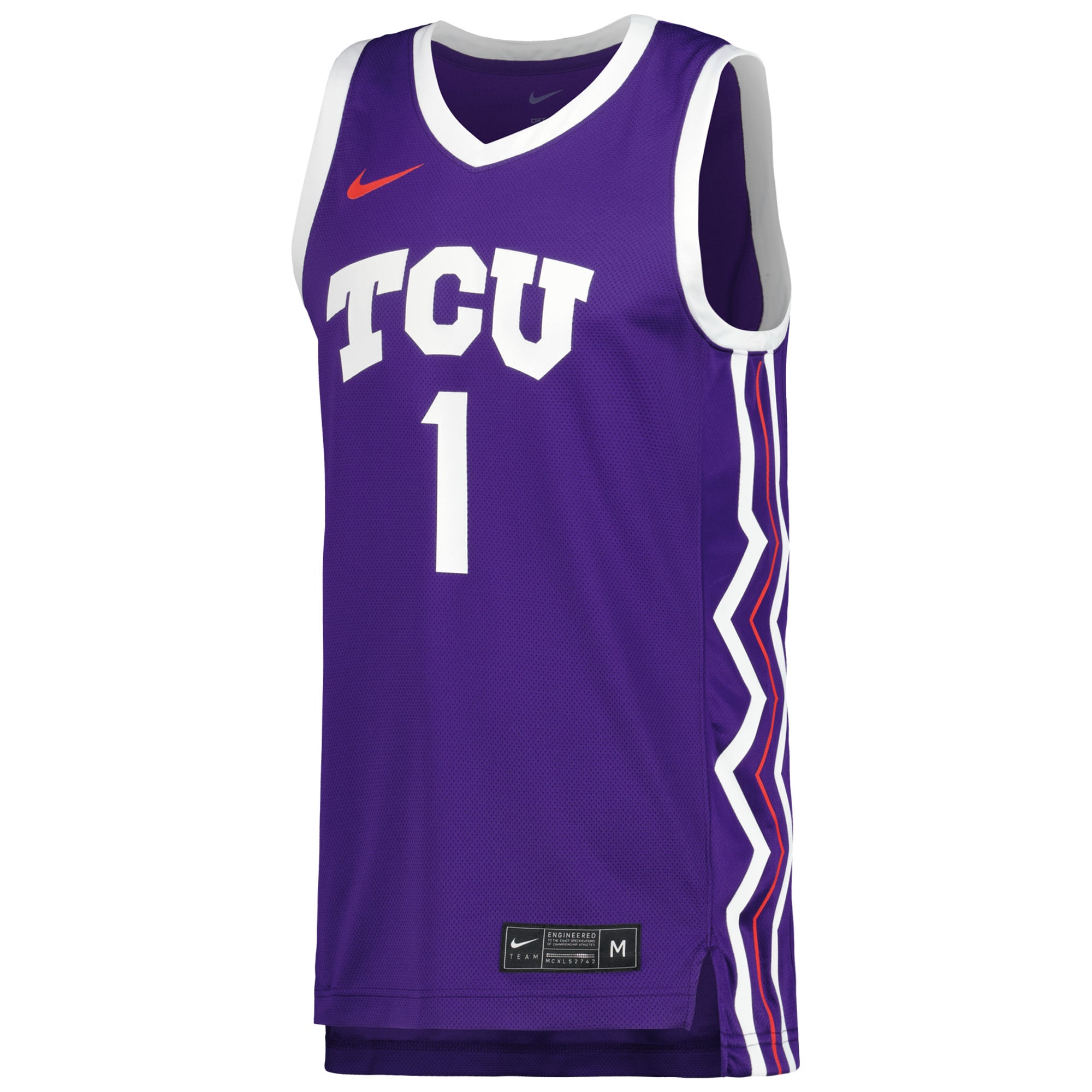 TCU Horned Frogs Nike Replica Basketball Jersey - Purple