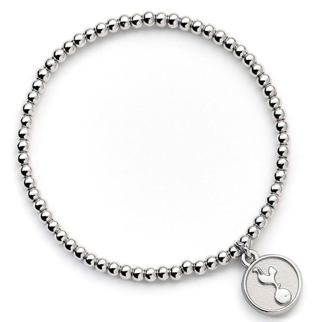 Tottenham Hotspur FC Silver Finish Bead Bracelet (Collector's Item)