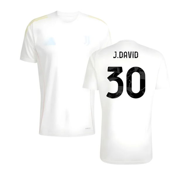 Elite Performance Juve Juventus Training Tee White J David #30 202...