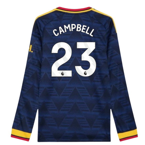 [DDJ] 2026 2027 Arsenal Long Sleeve Shirt Away Authentic Kit (Campbell 23)