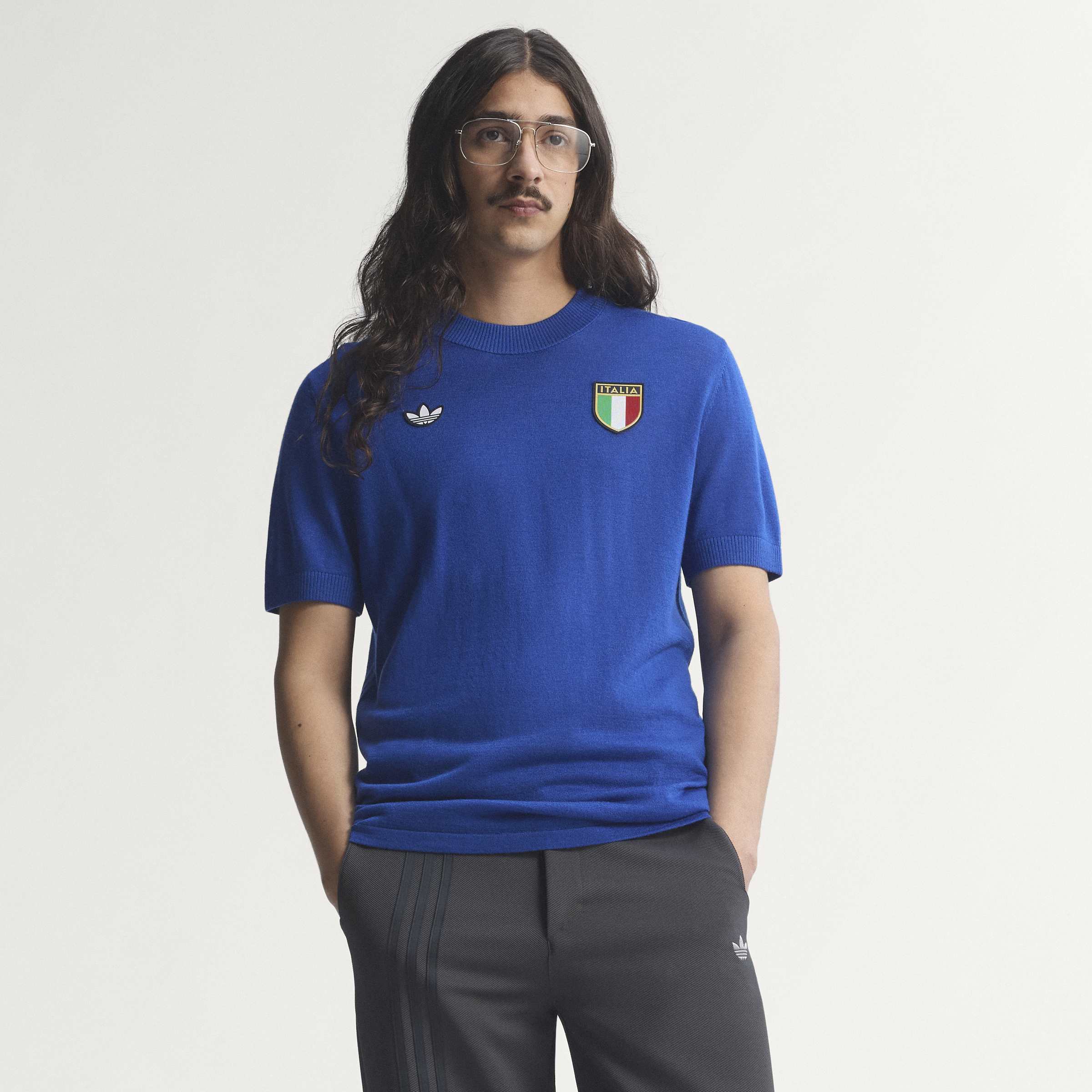 [SJH] Women's Italy National Team 1970s Fashion Jersey - Blue