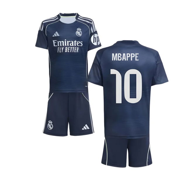 Mbappe 10 Licensed Copy Real Madrid Away Fan Jersey for Adults (1)