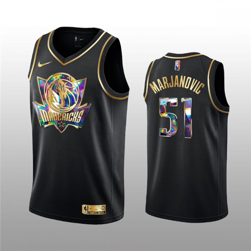 51 Dallas Mavericks Jersey Black - Golden Edition - Basketball Fan Gear