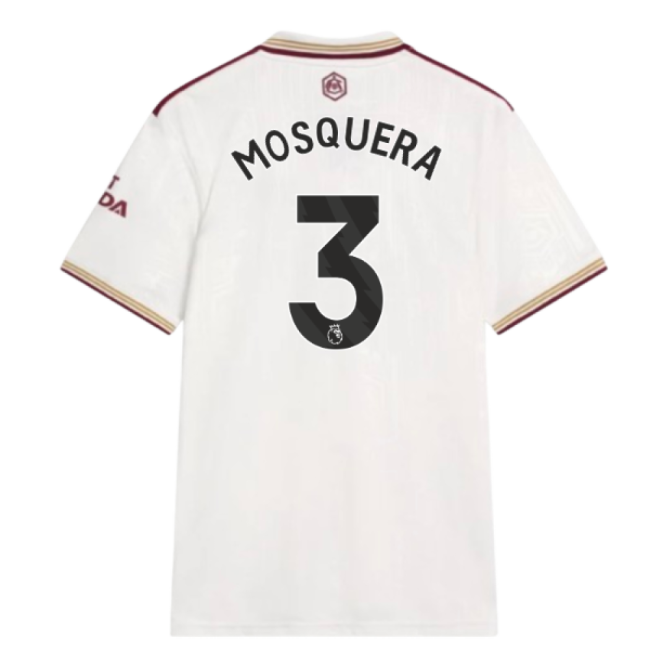 Arsenal 2025-20 Third Football Shirt Featuring Mosquera 3 L M S