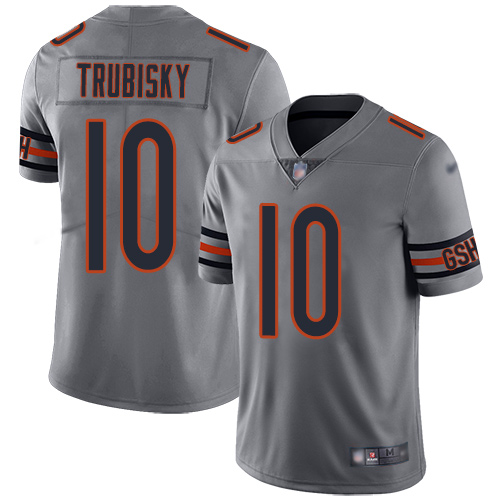 Official NFL CHI Bears #10 Mitchell Trubisky Team Color-v3