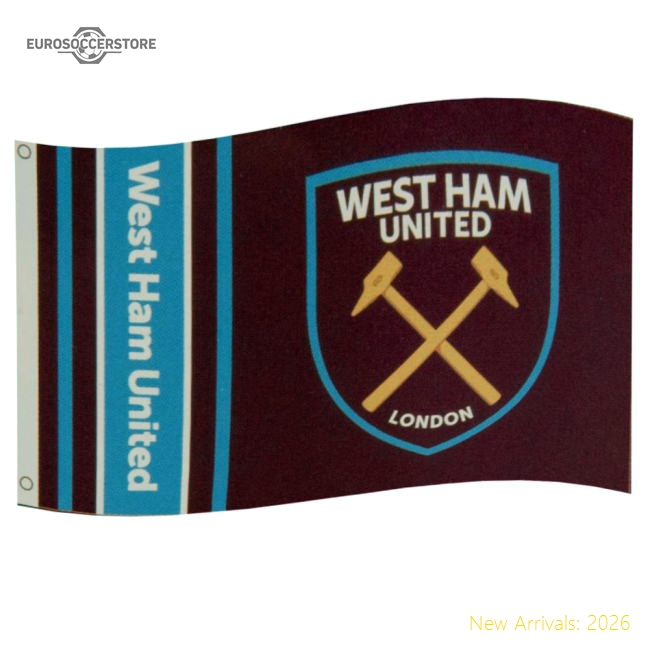 Exceptional West Ham United Fc Wordmark Flag - Budget-friendly