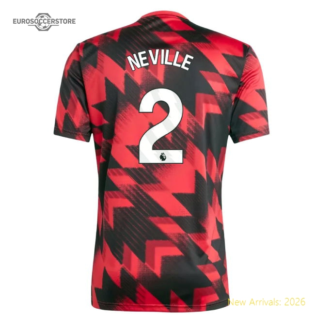 Luxury 2025-2026 Man Utd Pre-match Shirt (red) (neville 2)
