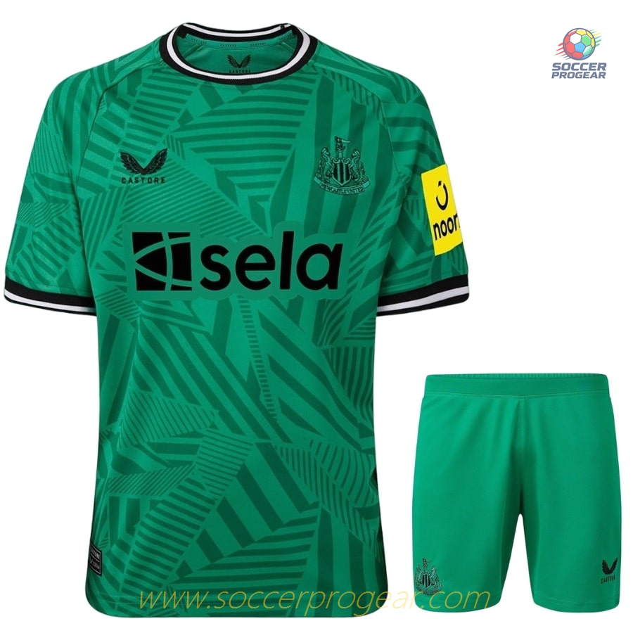 NEWCASTLE Player Version 2023 2024 AWAY KIDS KIT JERSEY