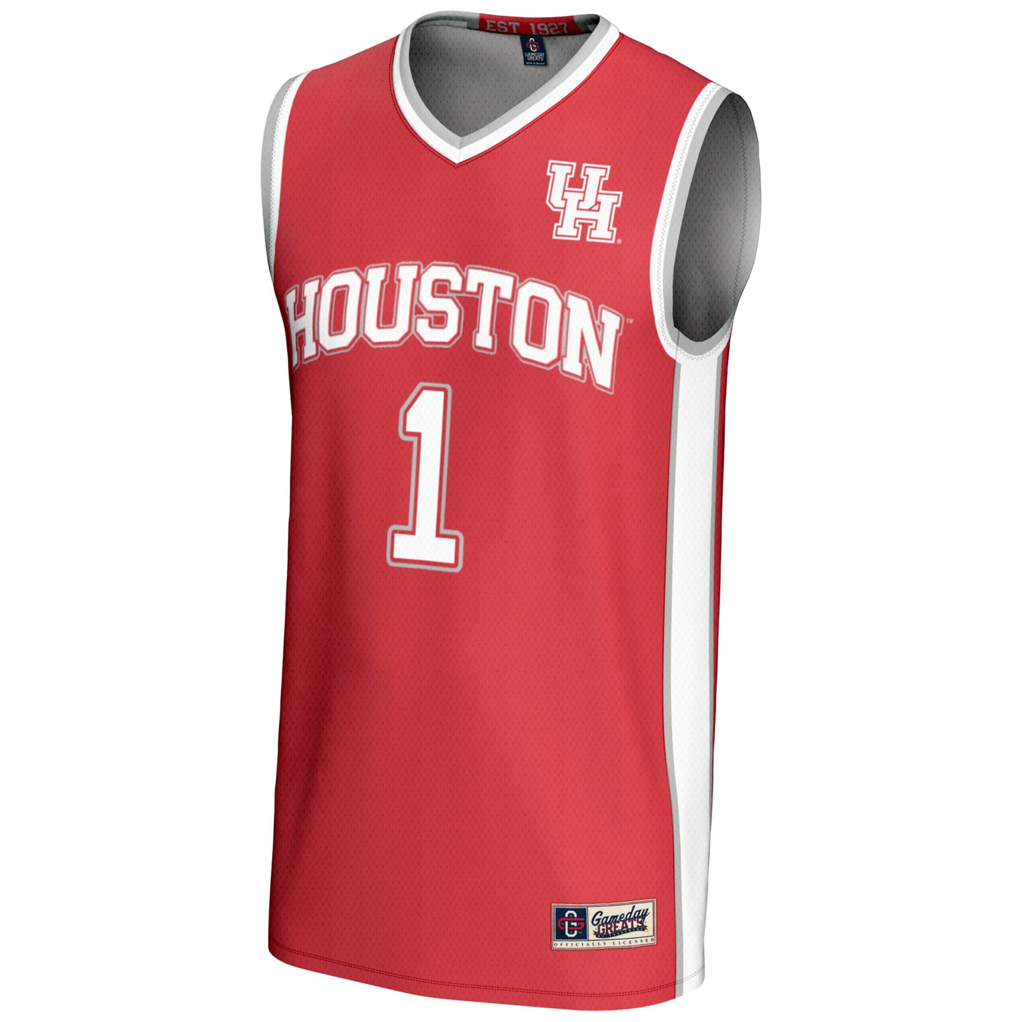 [DDG] Houston Cougars GameDay Greats Lightweight Basketball Jersey - Red