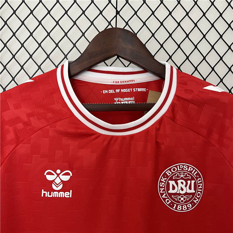 UEFA Euro 2024 Denmark Football Shirt Home Soccer Jersey - Official